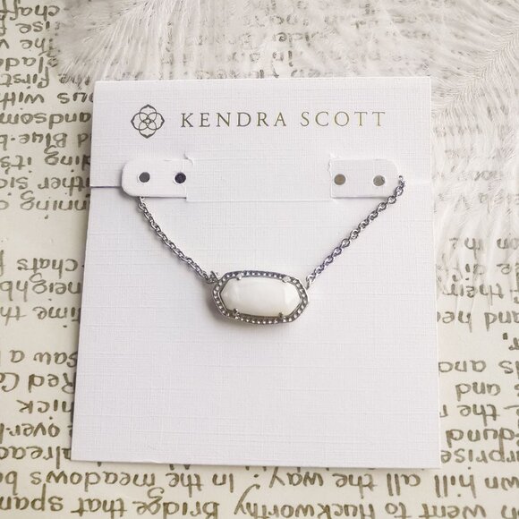 Kendra Scott Jewelry - Kendra Scott Elisa White Pearl Silver Necklace